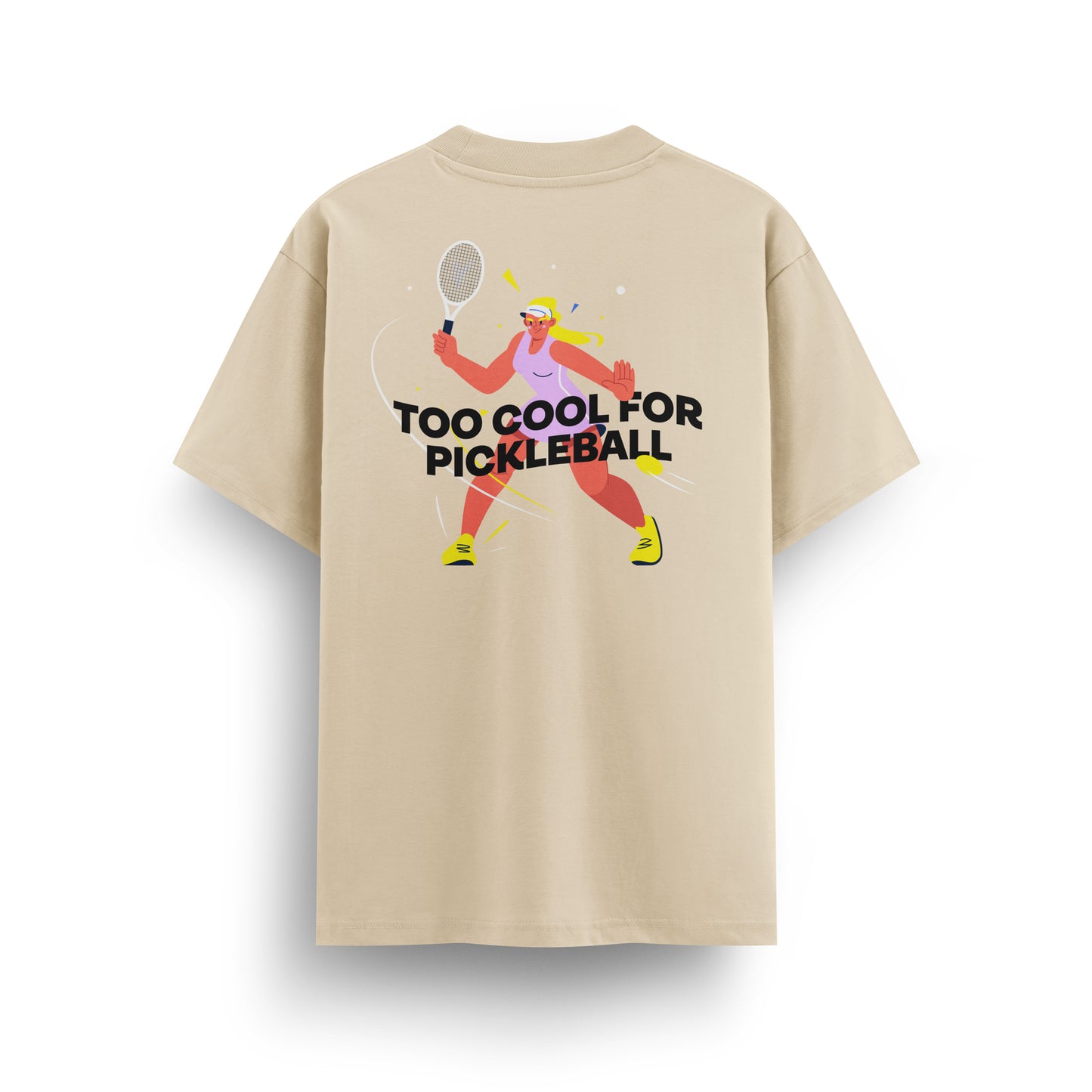 Too Cool for Pickleball Oversize T-Shirt