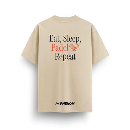 Eat Sleep Padel Repeat Oversize T-Shirt